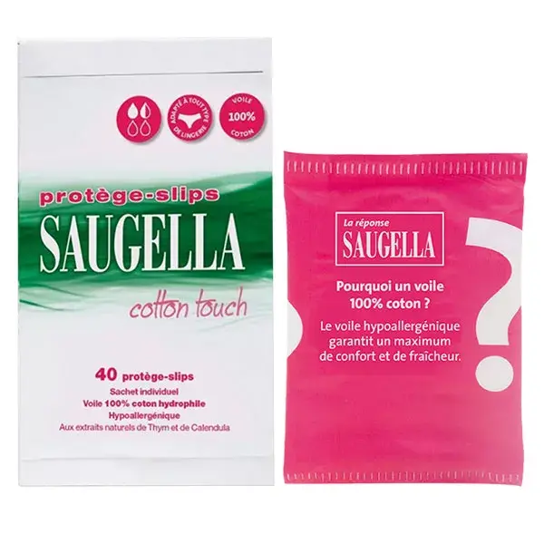Saugella Cotton Touch Protège-Slip 40 sachets individuels