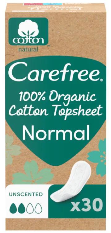 Carefree Normale Slipeinlagen aus Bio-Baumwolle, 30 Einheiten