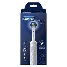 Oral-B Vitality Pro Brosse À Dents Électrique Blanche 1 Brossette