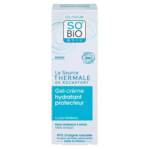 So'Bio Étic Eau Thermale de Rochefort Gel-Crème Hydratant Protecteur Bio 50ml