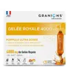 Granions Gelée Royale 4000 mg, Renforcer l'Immunité, Anti Fatigue - 10 Ampoules