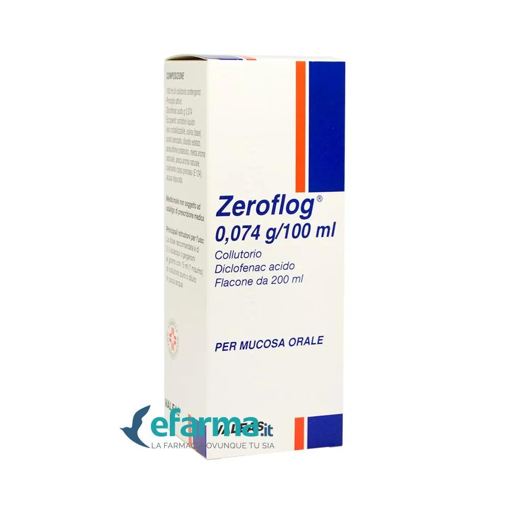 Zeroflog 0,074g / 100ml Diclofenac Acido Collutorio Flacone 200 ml