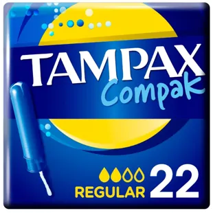 Tampax Compak Regular Tampons 22 pcs