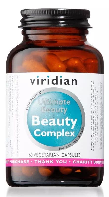 Viridian Beauty Complex Cabelo, Pele e Unhas 60 Cápsulas Vegetais