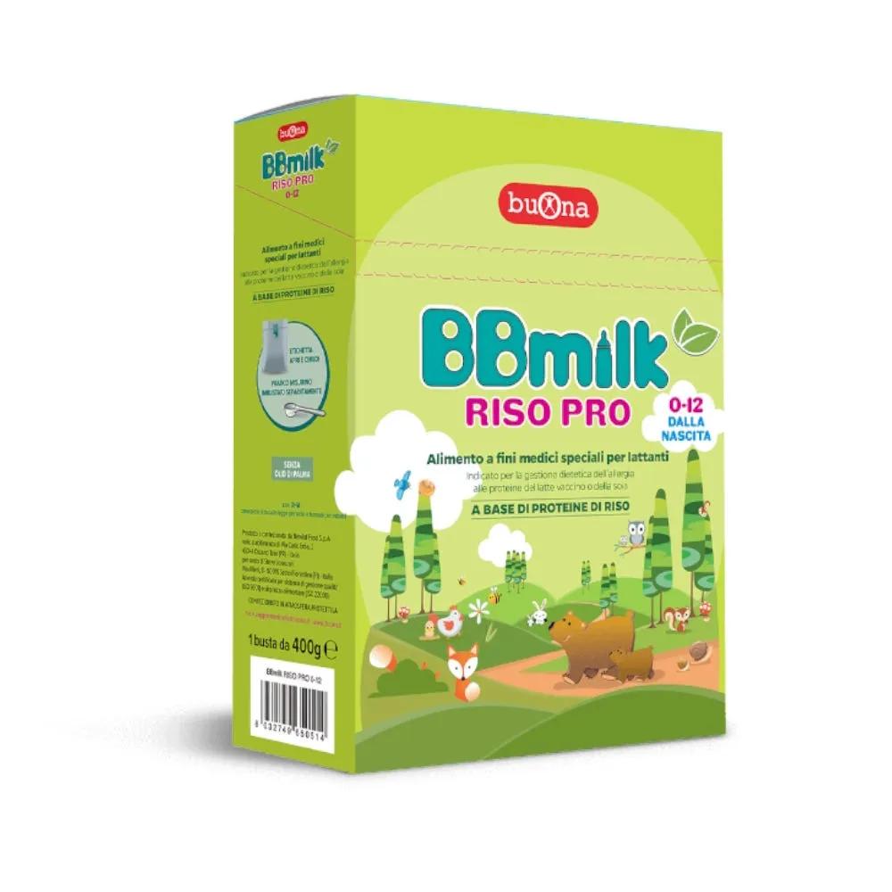 Buona BBmilk Riso Pro 0-12 Per Allergia alle Proteine del Latte Vaccino o della Soia 400 gr