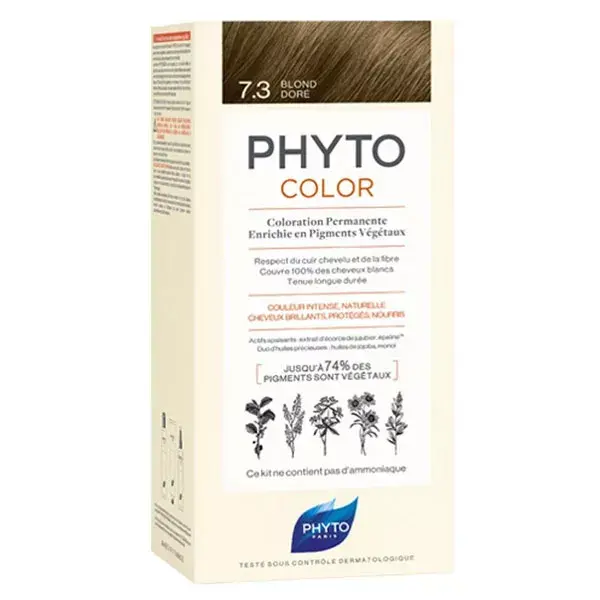 Phyto Color Coloración Permanente 7.3 Rubio Dorado