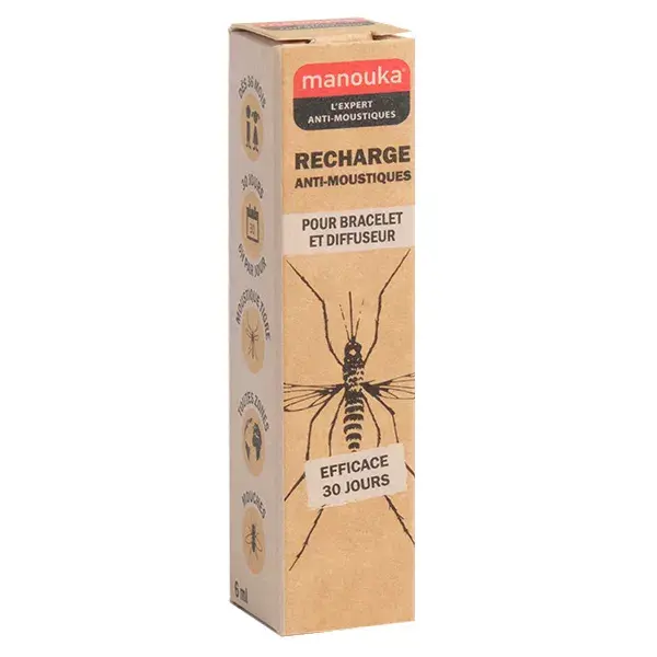 Manouka Recarga Pulsera Anti Mosquitos 6 ml