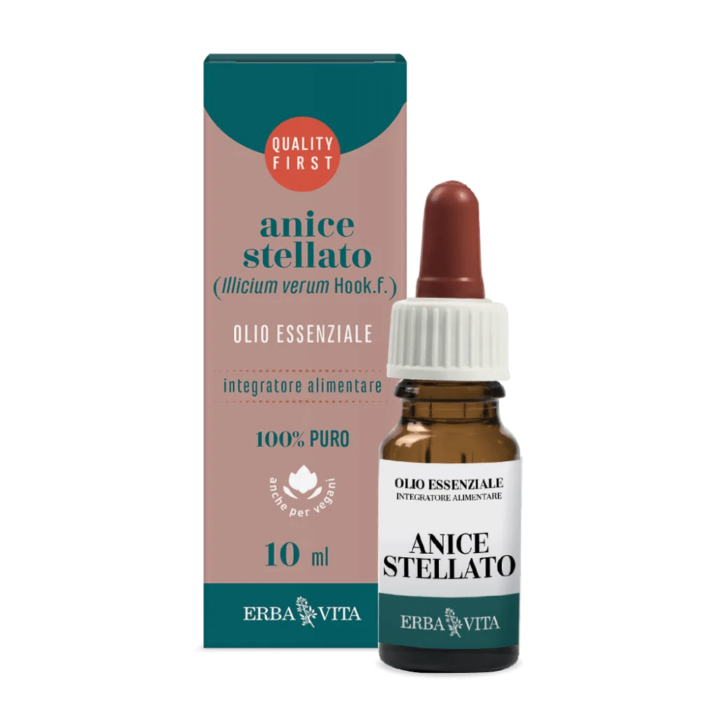 Erba Vita Olio Essenziale Anice Integratore Fluidificante 10 ml