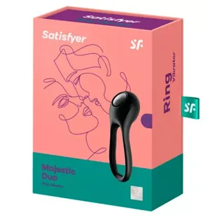 Satisfyer Majestic Duo Black Vibrating Ring