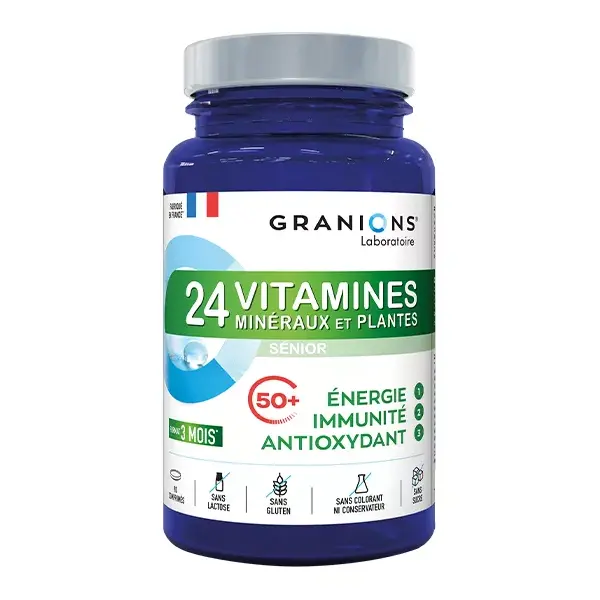 Granions 24 Vitamina Minerali e Piante Sénior 90 Compresse