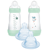 MAM Easy Start Anti-Kolik-Flasche Mittlerer Durchfluss Hellblau 2-4m 2x260 ml + Sauger 0 Extra Langsamer Durchfluss 0m 2 Stück