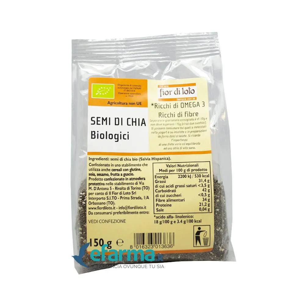 Fior Di Loto Semi di Chia Biologici 150 g