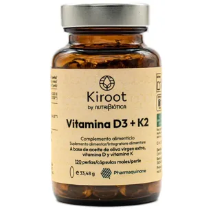 Kiroot Vitamin D3+K2 120 Pearls