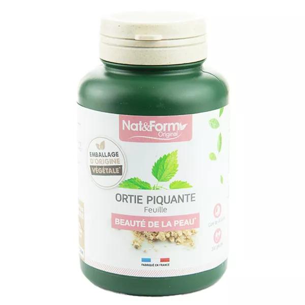 NAT y forma natural picante 200 cápsulas de hoja de ortiga