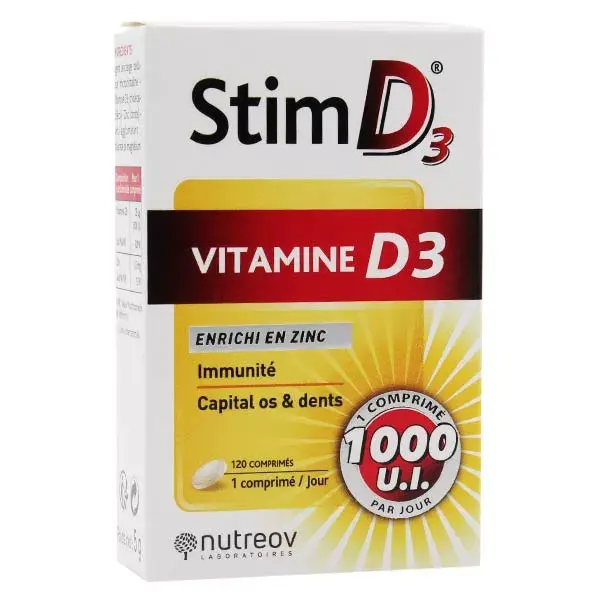 Nutreov Physcience Phytea Stim D3 Vitamine D3 120 comprimés