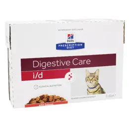 Hill's Prescription Diet Feline I/D Digestive Care Aliment Humide Saumon 12 x 85g