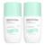 Biotherm Déo Pure Natural Protect Deodorante 24h Care Organic Roll-On Confezione da 2 x 75 ml