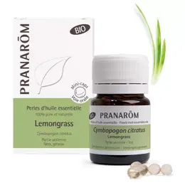 Pranarom Perles d'Huile Essentielle Lemongrass Bio 60 unités