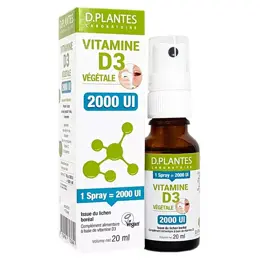 D.Plantes Vitamine D3 2000UI Végétale Spray 20ml