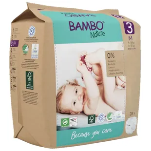 Bambo Nature Diapers T3 (4-8 Kg) 28 units