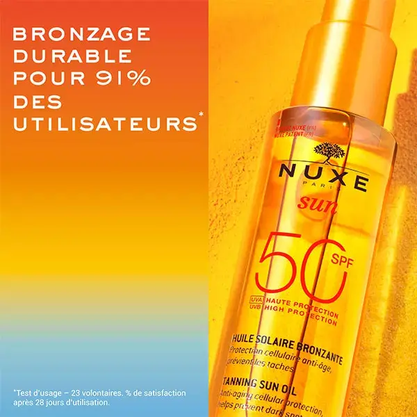 Nuxe Sun Huile Bronzante Haute Protection SPF50 150ml