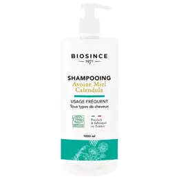 Biosince 1975 Shampoing Usage Fréquent Avoine Miel Calendula Bio 1L