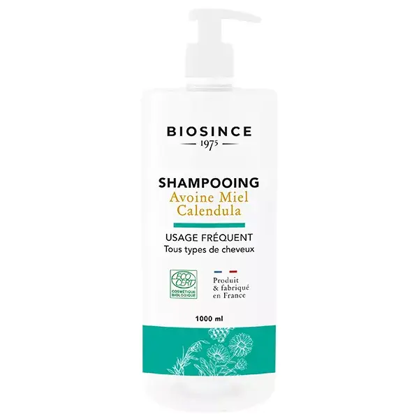 Biosince 1975 Frequent Use Shampoo Oatmeal Honey Calendula Organic 1L