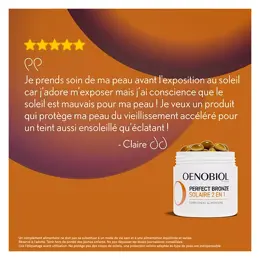 OENOBIOL PERFECT BRONZE SOLAIRE 2EN1 Autobronzant & Préparateur solaire 30cps