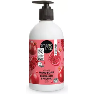 Organic Shop Sabão de Mãos Vitaminas Romã e Patchouli 500 ml