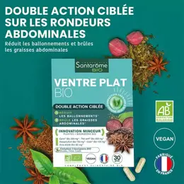 Santarome Bio - Ventre Plat Bio - Double Action Ciblée - 30 gélules