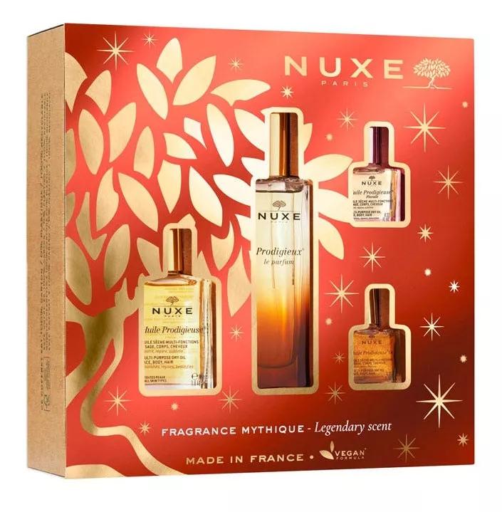 Nuxe Prodigieux Le Parfum Box 50 ml + Olie 30 ml + Bloemenolie 10 ml + Olie Of 10 ml