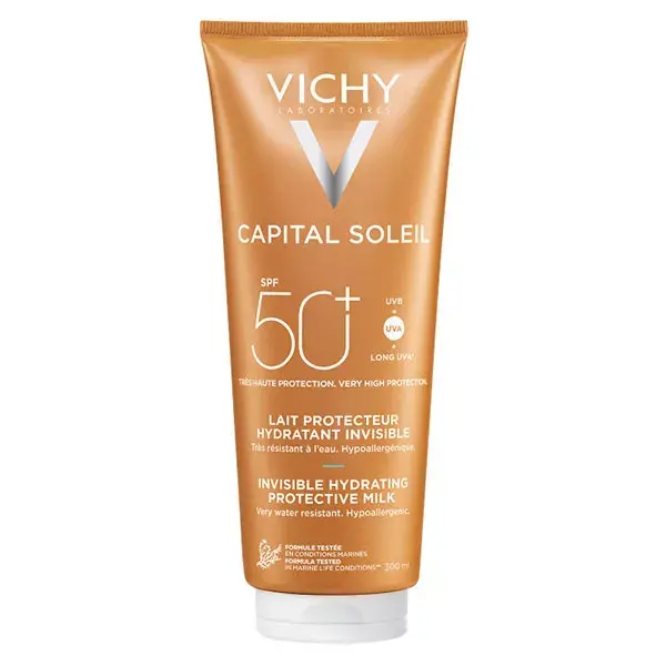 Vichy Capital Soleil Crème Solaire Lait Protecteur Fraicheur SPF50+ 300ml