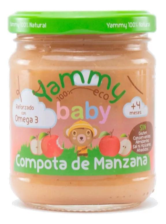 Yammy Tarrito Compota Manzana con Omega 3 100% Ecológico 195 gr