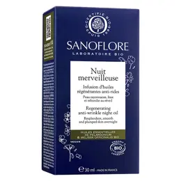 Sanoflore Nuit Merveilleuse Infusion d'Huiles Régénérantes Anti-Rides Bio 30ml