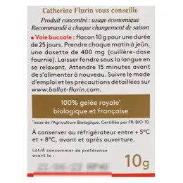 Ballot-Flurin Santé Gelée Royale Française Dynamisée Bio 10g