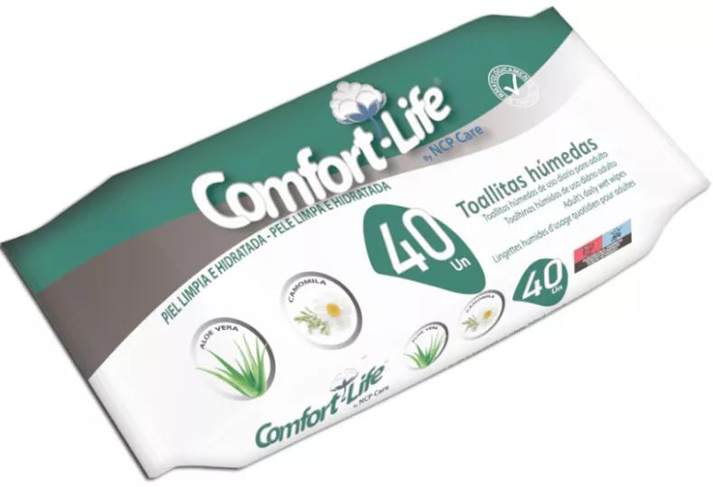 Lingette humide Comfort Life 40 unités