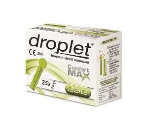 Droplet Lancette 33G Pungidito Sterili 25 Pezzi