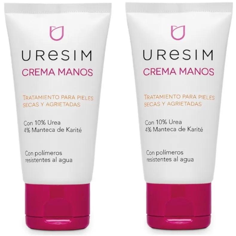 Crème pour les mains Uresim à 10% d&#39;urée 2x50 ml