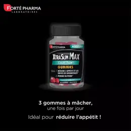 Forté Pharma XtraSlim Max Gummies Coupe Faim 60 Gommes Perte de poids Chrome