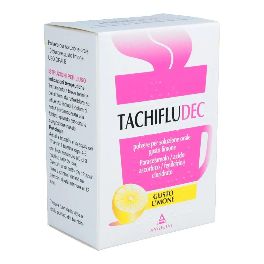 Tachifludec Paracetamolo Influenza 10 Bustine Limone