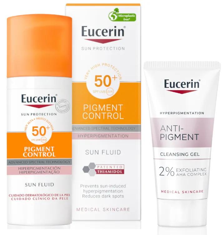 Eucerin Pigment Control SPF50+ 50 ml + GESCHENK Mini-Anti-Pigment-Gel