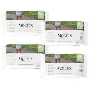 Moltex Pure &amp; Nature Wipes 4x60 unidades