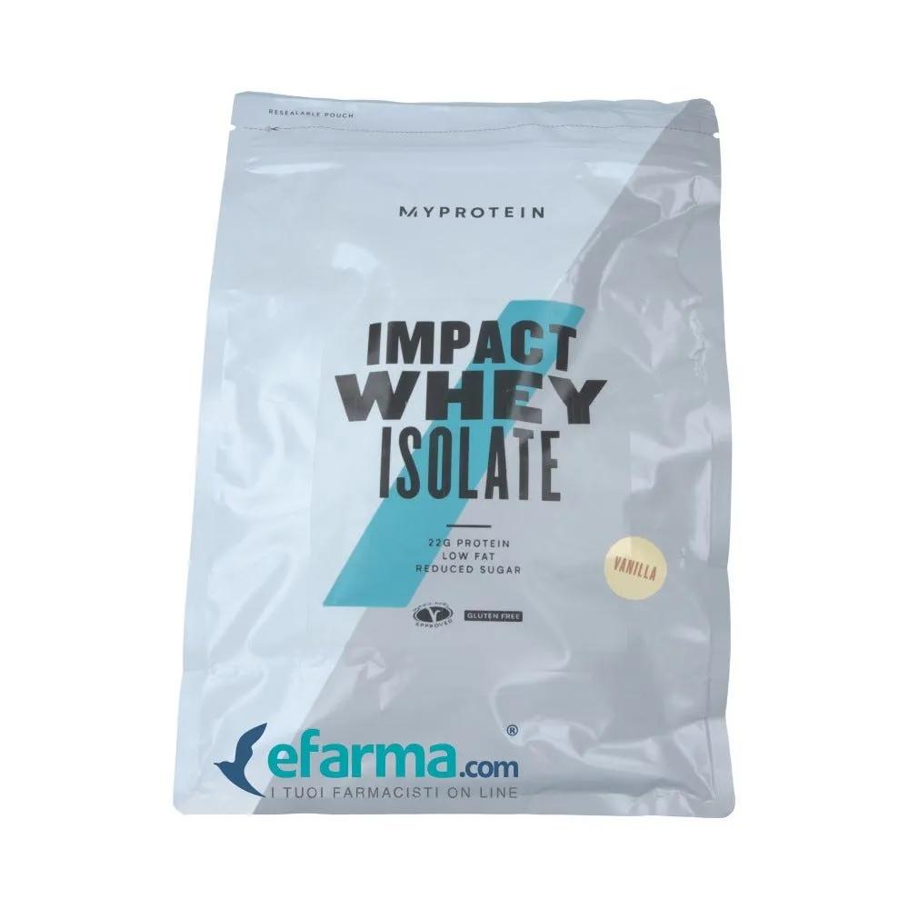 Myprotein Impact Whey Isolate Vaniglia Integratore di Siero del Latte 1 Kg