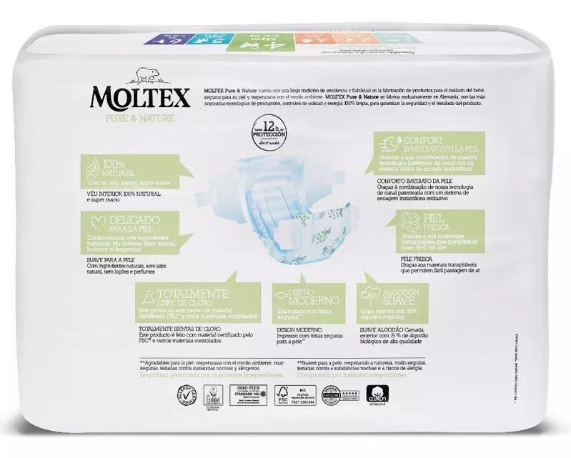 Moltex Pure&Nature Fraldas Tamanho 4 Maxi 9-15Kg 50Uds