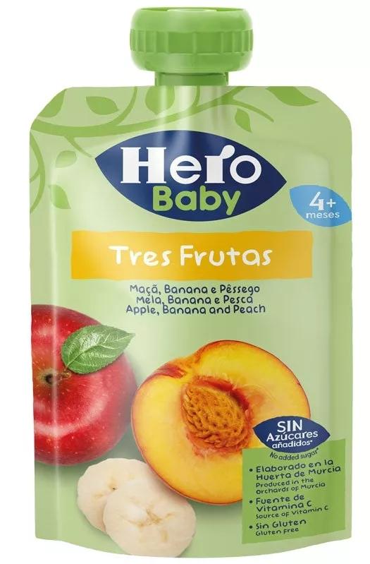 Hero Baby Saqueta 3 Frutas +4M 100gr