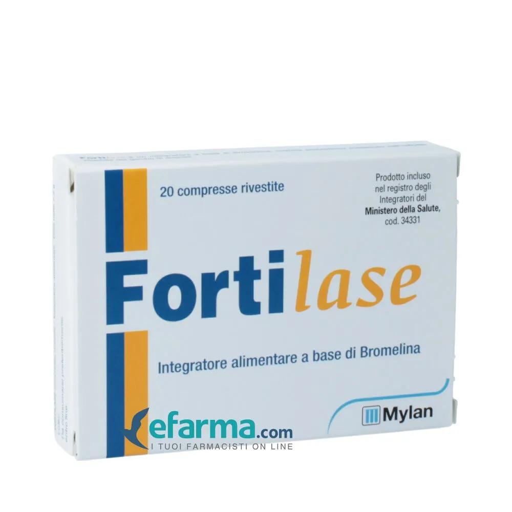 Fortilase Integratore Antinfiammatorio con Bromelina 20 Compresse