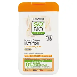 So'Bio Étic Douche Crème Nutrition à l'Huile d'Argan Bio 450ml