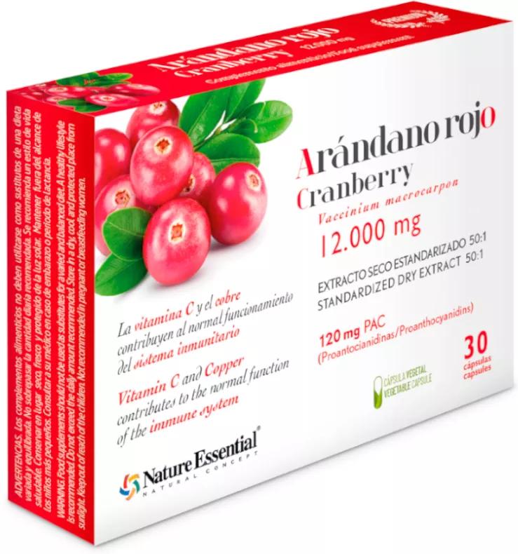 Nature Essential Mirtillo Rosso 12000mg 30 Capsule Vegetali