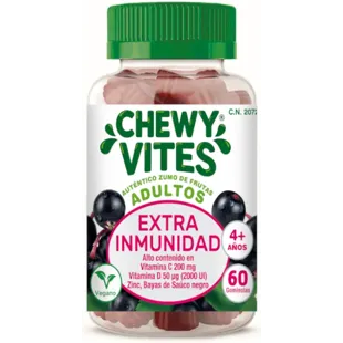 Chewy Vites Adulto Exrtra Inmunidad +4Años 60 Gominolas