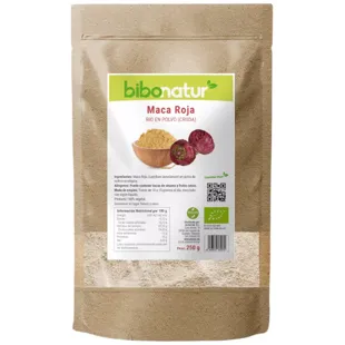 Bibonatur Maca Vermelha Crua Orgânica em Pó 250 gr
